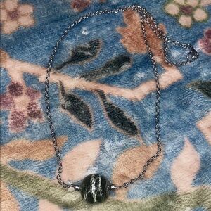 Serpentine Ball Stainless Steel 22 inch Pendant Necklace